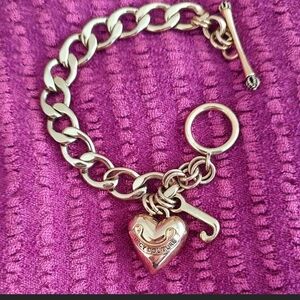 Vintage "Y2k" Juicy CoutureHeart Charm Bracelet